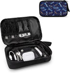 Galaxy Dragonfly Print Cable Organiser Bag, Electronic Accessories Bag for Travel, Waterproof Cord Storage Organizer for Hard Drives, Cables, Chargers, Power Bank