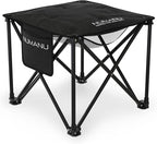 NUMANU Oversized Padded Camping Stool for Adults, Thick Padded 18.5" Heavy Duty Outdoor Camp Chairs with Anti-Slip Feet & Carry Bag, Folding Ottoman Foot Rest for Travel, Max 500lbs