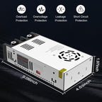 IMAYCC AC to DC Converter 12V SMPS,110V to 12V DC Converter,12 Volt Power Supply Max 600W 50A DC Power Converter