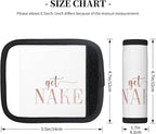 2 Pack Get Naked - Rose Gold Luggage Handle Wraps Suitcase Tags Identifiers for Travel Accessories