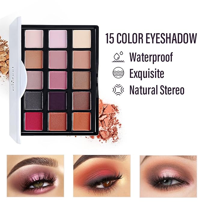 FantasyDay All in One Professional Makeup Kit for Women Girls Holiday Makeup Gift Sets Xmas Essential Bundle Include Eyeshadow Palette Lipstick Blush Concealer Eyeliner Mascara Brush Eyebrow Pencil