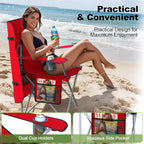 VTOY Portable Camping Chair with Canopy - Folding Chair with Canopy, Durable 600D Oxford Canopy Chair for Camping, Beach, Picnics, Fishing & Sports