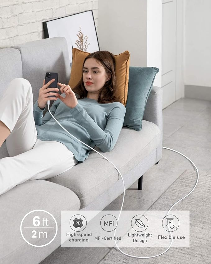 4 Pack [Apple MFi Certified] Apple Charging Cables 3ft, iPhone Chargers Lightning Cable 3 Foot, Fast iPhone Charging Cord for iPhone 14/14Pro/13/13Pro/12/11/11Pro/11Max/ X/XS/XR/XS Max/8, ipad(Black)