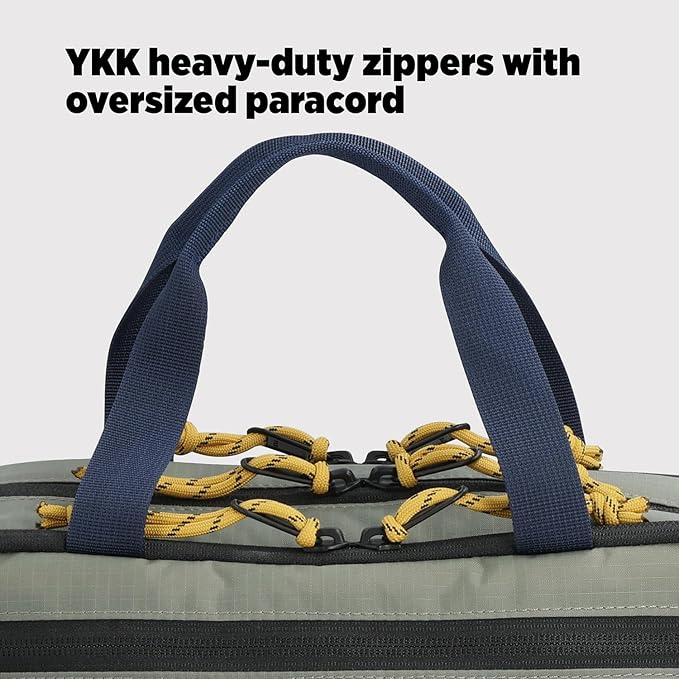 Topo Designs Mountain Cross Bag, Functional + Flexible Briefcase, Removable Shoulder Strap, Fair Trade (Mustard/Forest)