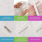7-Pack 48-Inch Clear Garment Bags - White Translucent Hanging Dust Covers for Closets, Travel, and Seasonal Clothing Storage