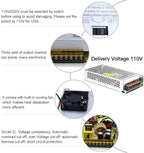 10A 120W 12V DC Power Supply, Universal Regulated Switching AC 110V/220V to DC Converter (SMPS) Transformer Driver Adapter for LED Strip Lights, CCTV Camera System, 3D Printer, Radio, Computer Project