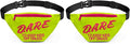 Tipsy Elves DARE Fanny Pack with Adjustable Belt and 3 Zippered Pockets - Neon Fanny Pack - Includes Discreet Hidden Zipper Pocket for Storing Valuables (Neon Green) (Pack of 2)