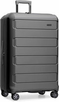 Traveler's Choice Pagosa Hardshell Expandable Luggage with Spinner Wheels, Gray, 30-Inch Large