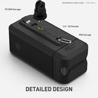 Silicone Case for Anker Prime Power Bank 20,000mAh 200W 1/4-inch nut Hole, TF/SM Card Storage Reserved Only Compatible with Anker 200W Prime Power Bank Protective Cover Dustproof Soft (Black)