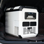 Explorer Bear Urban Series 48QT/45L 12V/24V Portable Battery Powered Electric Cooler Fridge Freezer Powered by LG Compressor (Battery Not Included)