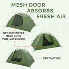 1/2 Person Backpacking Tent for 4-Season - Winter Waterproof Tent for One Person, Lightweight Camping Gear for Backpacking, Easy Set Up Cold Weather Essentials by Underwood Aggregator