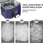 Cooler Bag 48-Can Insulated Leakproof Soft Cooler Large Collapsible Portable Travel Cooler Bags 32L for Picnic, Waterproof Soft Ice Chest for Camping, Beach, Fishing, Outdoor - 32 Quart