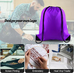 PLULON 15 Pcs Drawstring Bags Drawstring Backpack Bulk, Multicolor String Backpack Cinch Sack Sport Gym Bags for Yoga Traveling Outdoor Sports