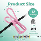 Magnetic Travel Clothesline for Cruise Ship - Retractable Clothesline Cruise Essentials Approved 2026 Stretches to 10ft with Magnetic Hooks,Positioning Beads&12 Anti Slip Clips for RV Camping Ship