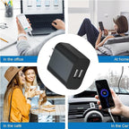 USB Wall Charger,4 Pack Dual Port Plug Adapter for Wall Outlet Charging Block, USB Power Adapter for iPhone 14/13/12/11 Pro/Pro Max, XS/XR/X, Galaxy, Pixel, Moto and Android Phones (Black)