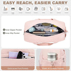 SYTRAH Gym Bag for Women, Lightweight Workout Duffle Bag with Shoe & Wet Separation for Gym, Yoga, Travel & Overnight, Stylish Sports Bag with Adjustable Shoulder Strap Pink