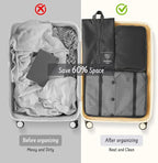 8 Set Packing Cubes for Travel Suitcase Organizer Bags Luggage Packing Cubes Set Travel Essentials Accessories Gifts for Women
