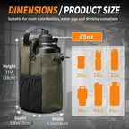 Magnetic Gym Bag for Women and Men, Magnetic Water Bottle Holder with Strap and Phone Pocket