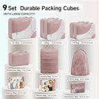 9 Set Packing Cubes for Travel, Gifts for Women Mom,Anti-Tearing Suitcase Organizer,OlarHike Vacation Essentials & Accessories for Cruise Ship
