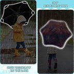 ALAZA Kids Umbrella Stick Umbrellas Cute Umbrella for Boys Girls Toddler UV/Sun Rain Windproof