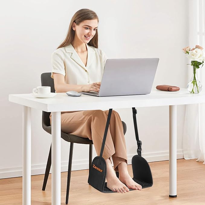 Airplane Foot Hammock - Anti Slip Foot Hammock for Plane Travel to Relax Your Feet, Airplane Foot Rest for Air Travel, Leg Hammock for Airplane Travel