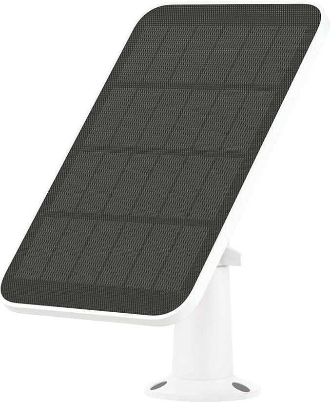 Noorio 3W Solar Panel for Security Camera Outdoor Wireless, Compatible with Outside Battery Camera B200 & B200-SE Series - Solar Camera Charger with 10ft Cable, IP 65 Waterproof, 360° Rotation