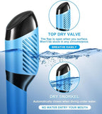 Aegend Snorkeling Gear for Adults Youth Kids, Snorkel Mask with Top Dry Valve - Panoramic View Anti-Leak and Anti-Fog with Mesh Bag for Snorkeling, Scuba Diving, Freediving & Swimming