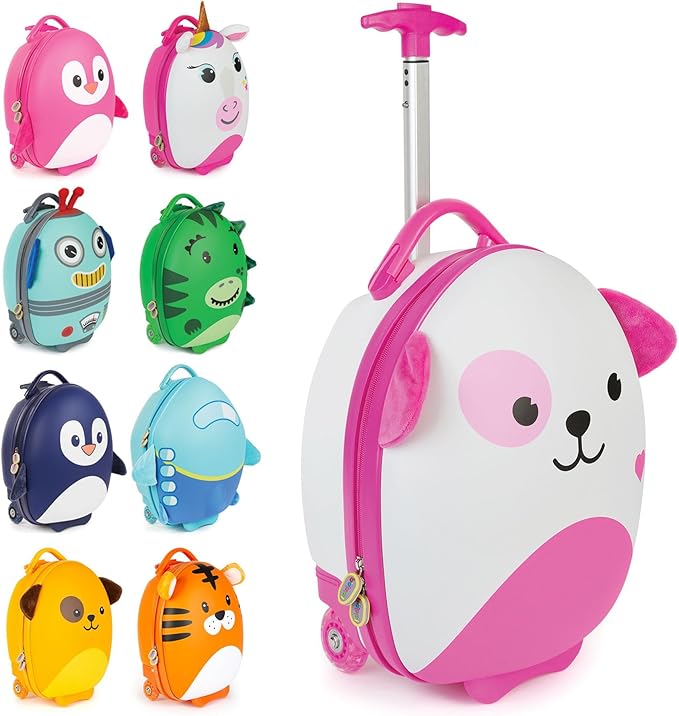 boppi - Children's Suitcase - Tiny Trekker Children's Trolley Suitcase - Boys & Girls Suitcase - Suitable as Cabin Luggage - 17 L