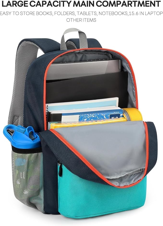 mibasies Kids Backpack for Boys 5-9: Large Boys Backpack for Elementary School
