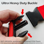 Ultra Long Heavy Duty Luggage Straps for Suitcases/Uprights/Duffels/Bags, 79" Adjustable Travel Packing Belts for Cargo Safety, Sturdy Baggage Strap Belts Multi-Pack