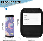 Moon Planet Constellation Luggage Handle Wrap for Suitcase Luggage Tags Handle Covers Identifiers Soft Decorations Travel Accessories 2 Pack