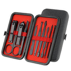 Nail Clipper & Grooming Set,10-Piece Manicure Set, Nail Care Kit with Travel Case, Ideal Christmas Gift or Stocking Filler Stuffers for Men & Women