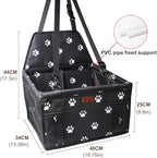 BYGD Dog Car Seat - Breathable & Foldable Pet Basket with Cushion, Suitable for Small & Medium Pets