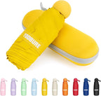 Yoobure Travel Umbrella Portable Compact Umbrellas, Pocket Mini for Purse, Umbrellas for UV Sun & Rain Small for Backpack, Umbrella with Case Folding for Kids Women