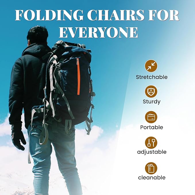 2 Pack Upgraded Collapsible Stool Folding Stool with Cushion,Retractable Folding Stool Max Load Capacity 400lbs, Portable Telescoping Stools for Camping Hiking Outdoor BBQ Fishing-Rainbow