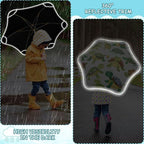 ALAZA Kids Umbrella Stick Umbrellas Cute Umbrella for Boys Girls Toddler UV/Sun Rain Windproof