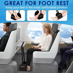 Airplane Foot Hammock - Anti Slip Foot Hammock for Plane Travel to Relax Your Feet, Airplane Foot Rest for Air Travel, Leg Hammock for Airplane Travel
