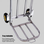 Heavy Duty Folding Hand Truck Luggage Cart & Sack Barrow Versatile Shopping Trolley & Household Porter for Easy Transportation (Size: 80 105x32x30cm)
