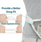 Veckle Clear Fanny Pack Stadium Approved - Adjustable 33-47 Inch Strap, Transparent Belt Bag for Women Men Fits 7.5-inch Smartphone, Waist Bag Clear Bag for Stadium Events, Sport, Concerts, White