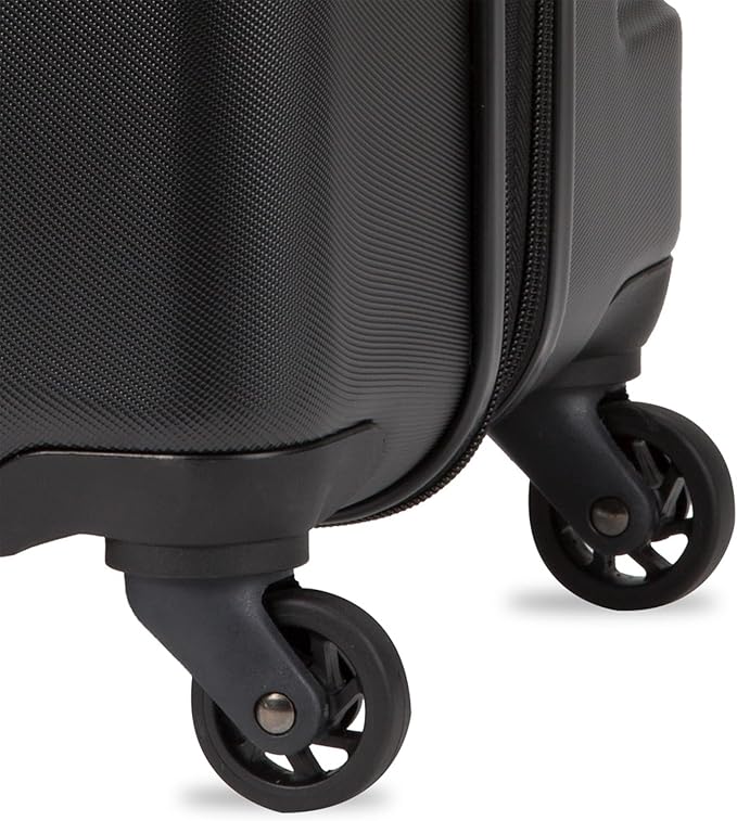 SwissGear 7366 Signature Hardside Expandable Luggage with Spinner Wheels, TSA Lock, Black, Checked-Large 27-Inch