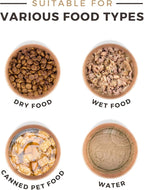 Small Dog Bowls - 25 Compostable Disposable Feeding Bowls for Dogs and Cats - Good for Dry or Wet Food, Hot or Cold Pet Food, and Travel
