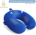 Neck Pillow for Travel Pillow Memory Foam U Shape Comfortable Travel Neck Pillow Head Neck Support Airplane Pillow for Traveling, Car, Home, Office, Travel Neck Flight Pillow