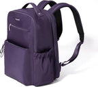 Baggallini Tribeca Expandable Laptop Backpack - 15"x11" Lightweight RFID Computer Bag for Work & Travel with Luggage Sleeve