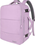Taygeer Large Backpack for Women Travel Bag, Luggage Backpack for College Women with 15.6inch Laptop Compartment & Shoe Pouch, Carryon Bag for Airplane Business Travel Essentials, Orchid Purple