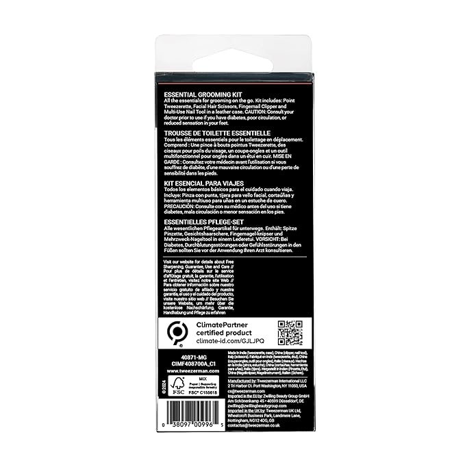 Tweezerman Essential Grooming Kit for Men