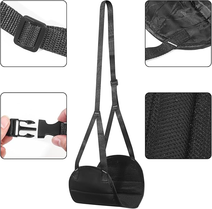 Airplane FootrestAirplane Foot Rest, Portable Travel Foot Hammock, Airplane Accessories, Adjustable Flying Feet Rest for Travel, for Long Flight Bus Train Office