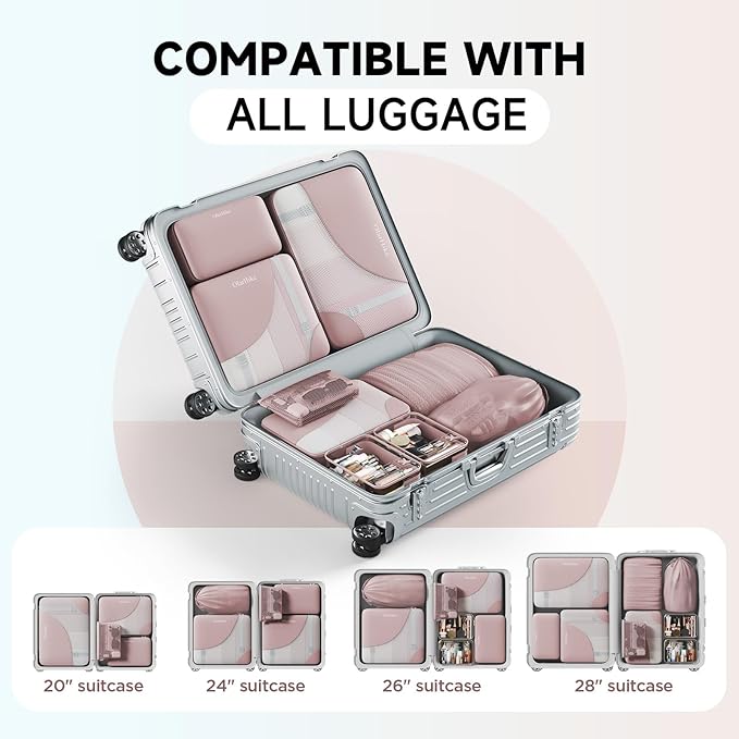 11 Set Packing Cubes for Travel, Gifts for Women Mom,Anti-Tearing Suitcase Organizer,OlarHike Vacation Essentials & Accessories for Cruise Ship