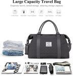 HYC00 Travel Duffel Bag,Carry-on Overnight Weekender Bags for Women,Sports Tote Gym Bag with Wet Pocket