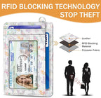 Yonlevres Credit Card Holder Slim Wallet, Be Kind Sunflower RFID Wallet Women Front Pocket Small Card Holder Travel Funny Cute Thin Card Case ID Window PU Leather RFID Blocking Card Organizer Gift