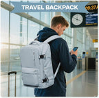 WONHOX Large Travel Backpack Carry on Flight Approved Laptop Work Business Backpack for Women Men Mochila de Viaje